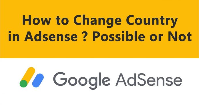 change country in adsense