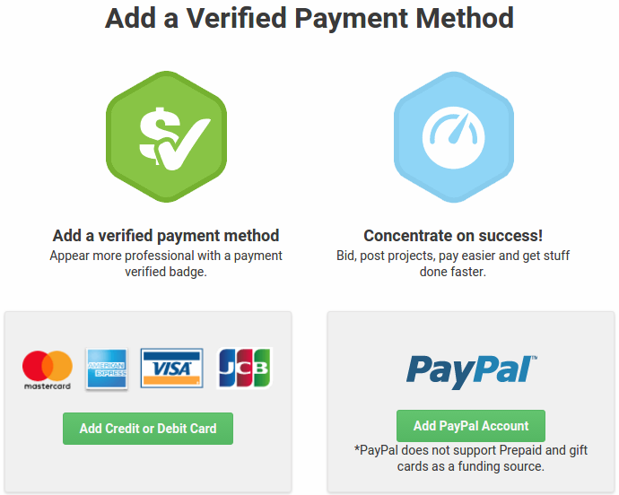 Methods to deposit money into freelancer.com account