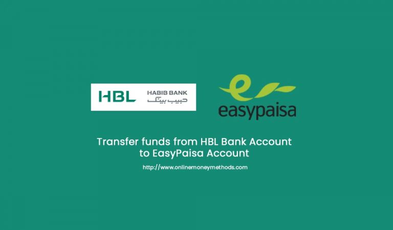 Depositing cash in your Easypaisa through HBL Bank Account