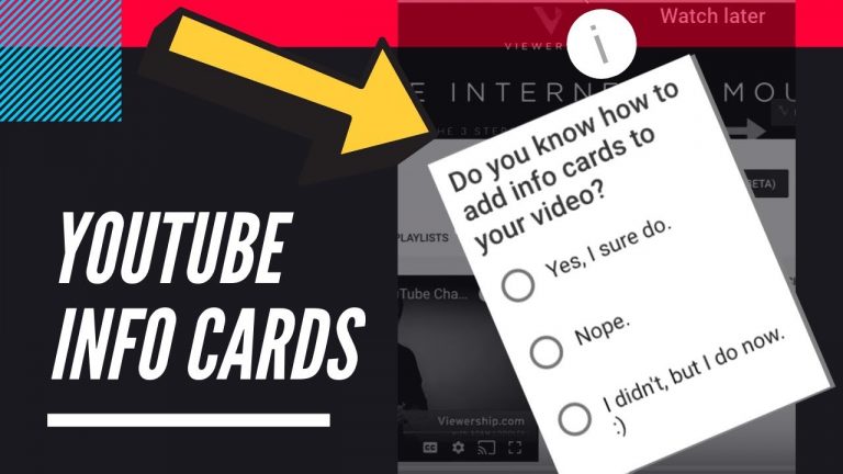 How to Add Info Cards to Youtube Videos