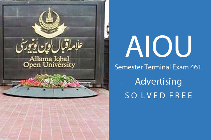 AIOU Semester Terminal Exam 461 Solved