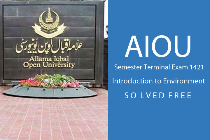 AIOU Semester Terminal Exam 1421 Solved