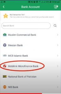 Mobilink finance bank
