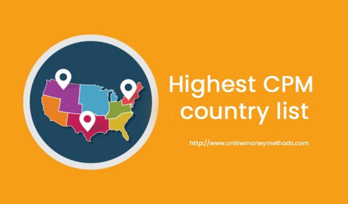 Highest CPM country list