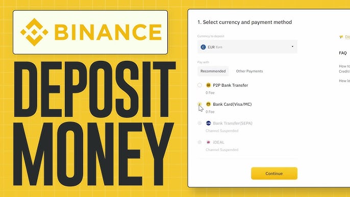 How to Deposit Money Into Binance